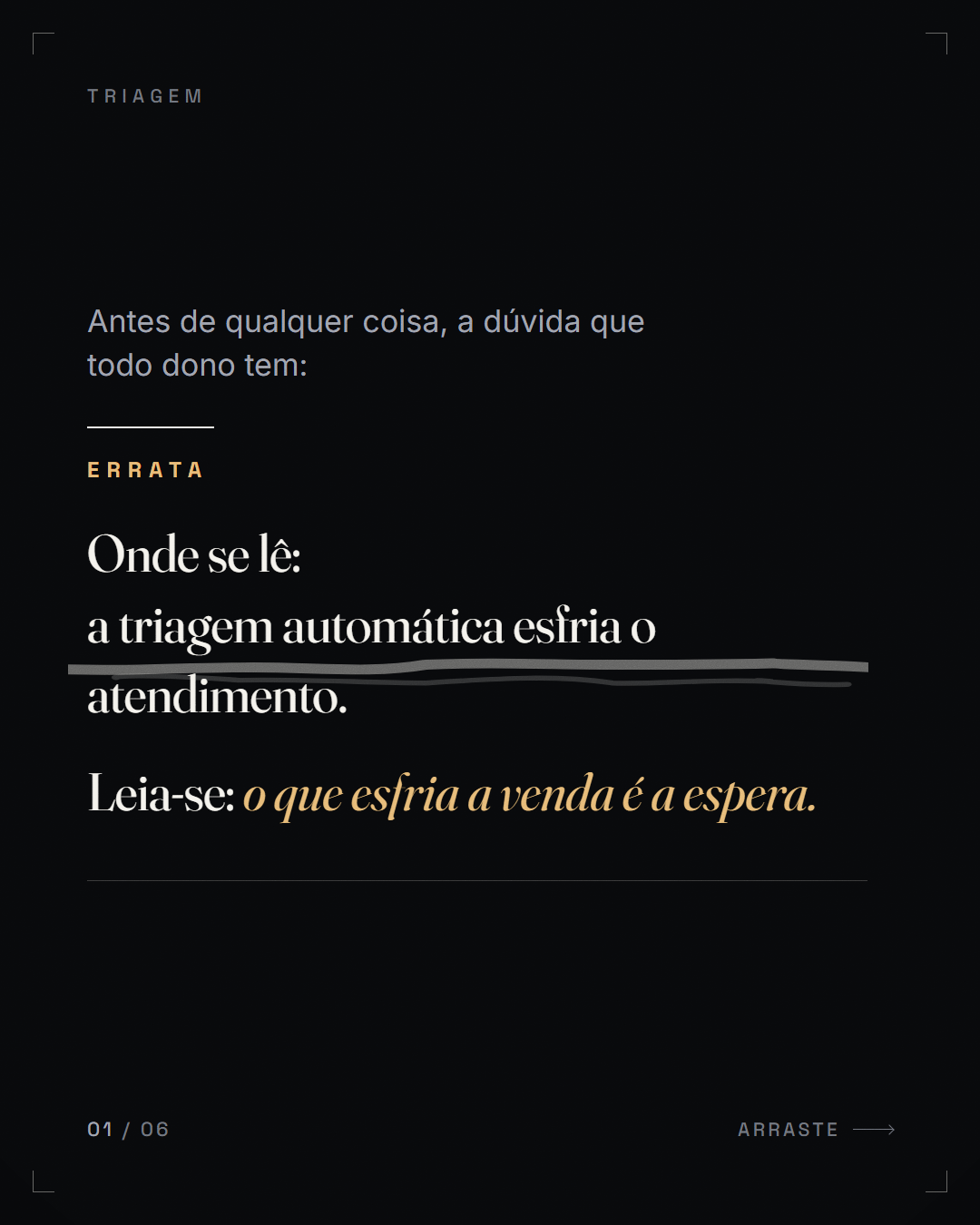 errata (crença → correção)